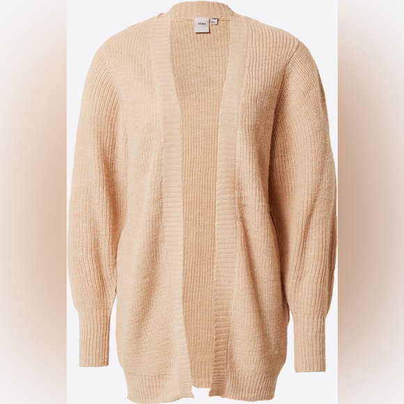 ICHI Knit Cardigan in Sand - Picture 3 of 10